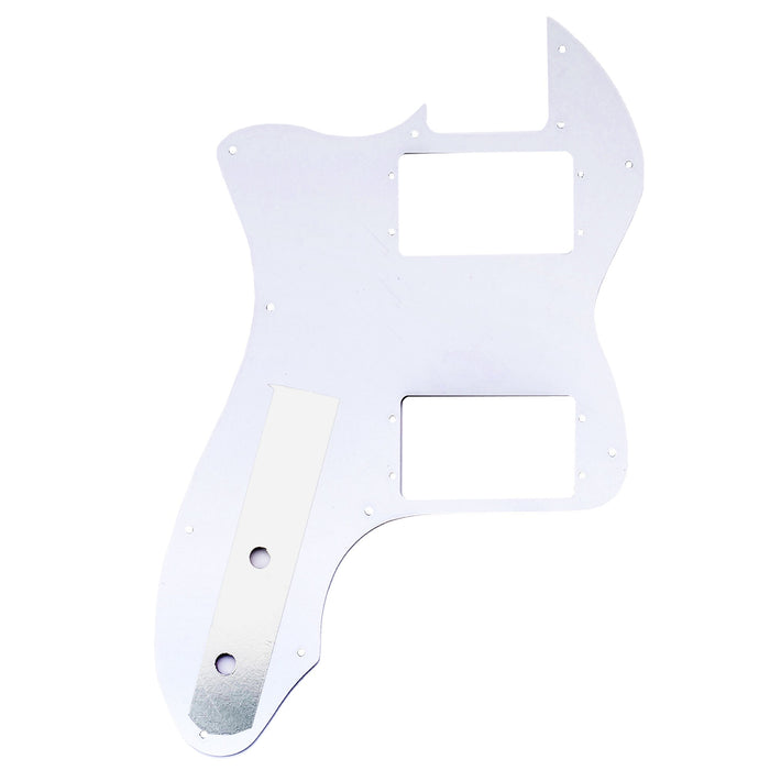 Musiclily Pro 12穴 Wide Range HH TLピックガード USA/メキシコFender 72 Tele Thinlineスタイルなエレキギター用 4プライ エイジドホワイトパール