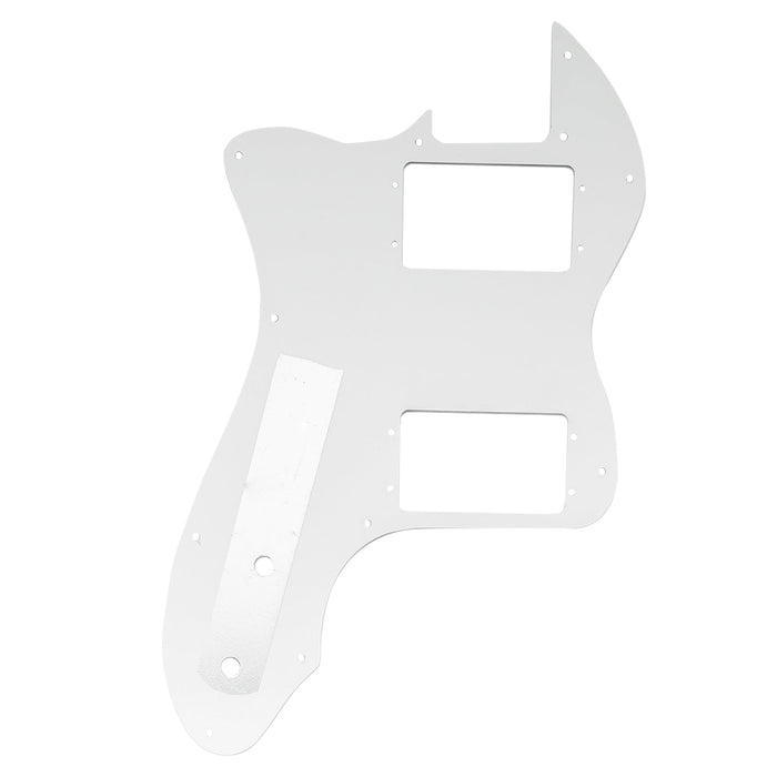 Musiclily Pro 12穴 Wide Range HH TLピックガード USA/メキシコFender 72 Tele Thinlineスタイルなエレキギター用 4プライ エイジドホワイトパール