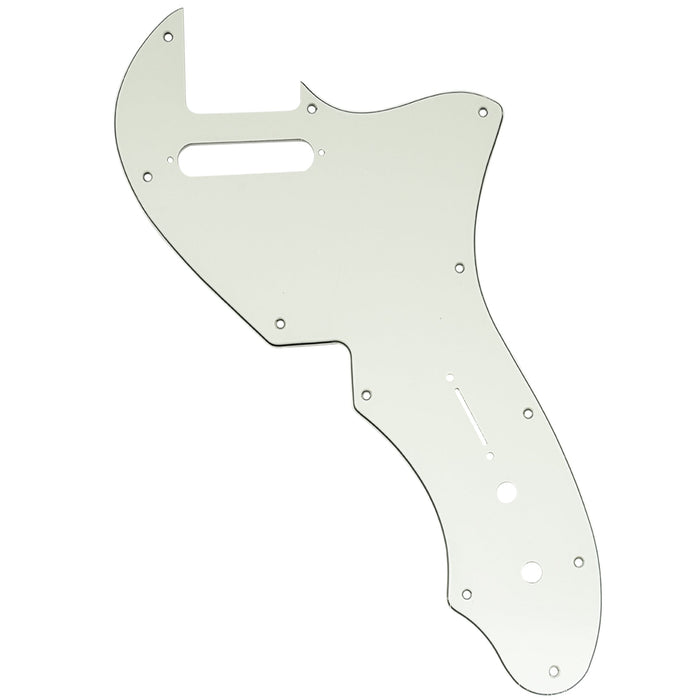 musiclily pro 11 holes guitar pickguard for usa fender 69 tele thinline style electric guitar 3ply 4ply mx2454p, aged white
