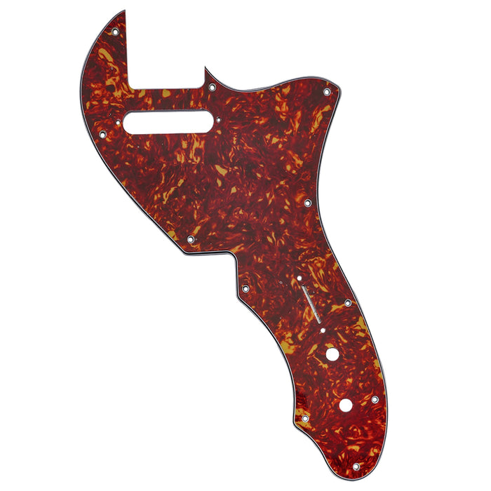 musiclily pro 11 holes guitar pickguard for usa fender 69 tele thinline style electric guitar 3ply 4ply mx2454p, vintage tortoise