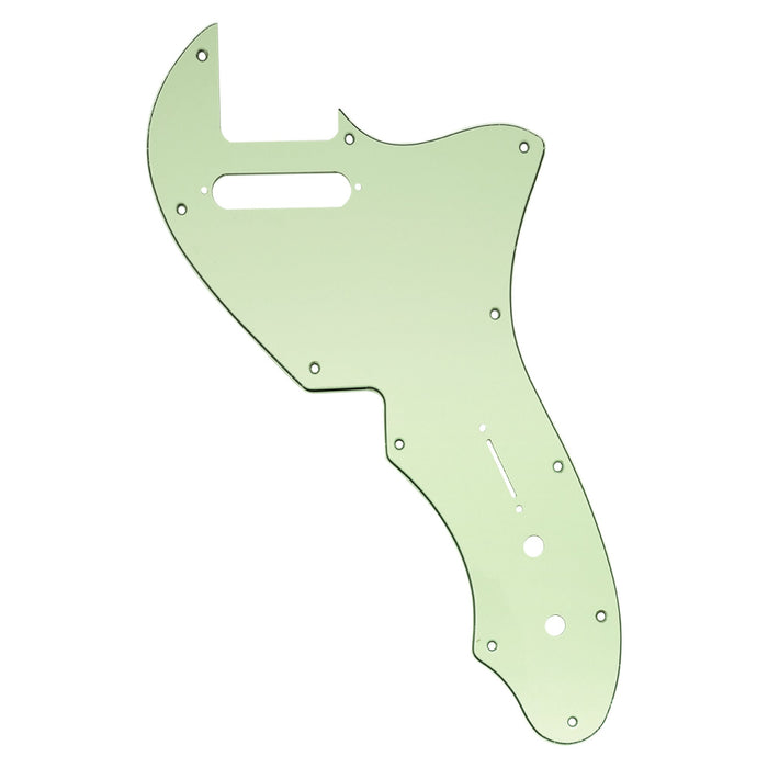 musiclily pro 11 holes guitar pickguard for usa fender 69 tele thinline style electric guitar 3ply 4ply mx2454p, mint green
