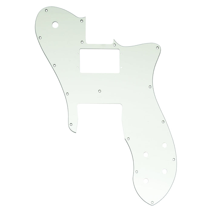 musiclily pro 16 holes wide range humbucker guitar pickguard for usa mexico fender 72 tele custom style electric guitar 3ply 4ply mx2455p, aged white