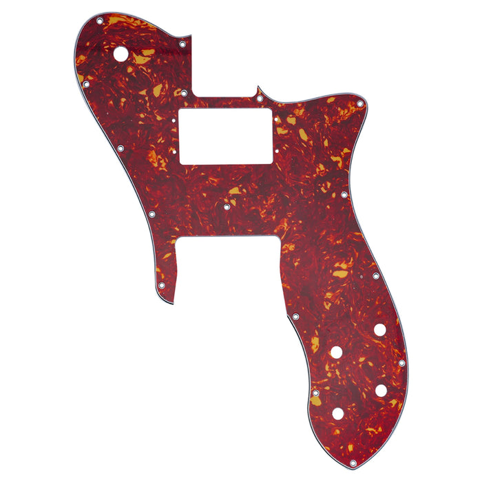 musiclily pro 16 holes wide range humbucker guitar pickguard for usa mexico fender 72 tele custom style electric guitar 3ply 4ply mx2455p, vintage tortoise