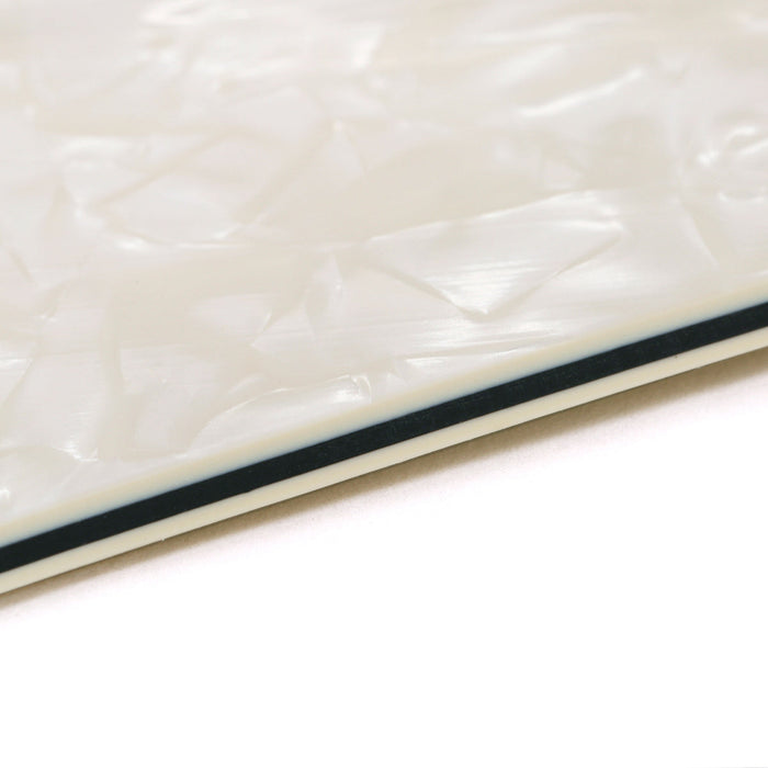 detail of musiclily pro 15 holes wide range hh guitar pickguard for mexico fender 72 tele deluxe style electric guitar 3ply 4ply mx2456p