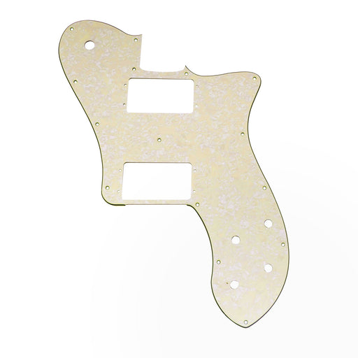 musiclily pro 15 holes wide range hh guitar pickguard for mexico fender 72 tele deluxe style electric guitar 3ply 4ply mx2456p