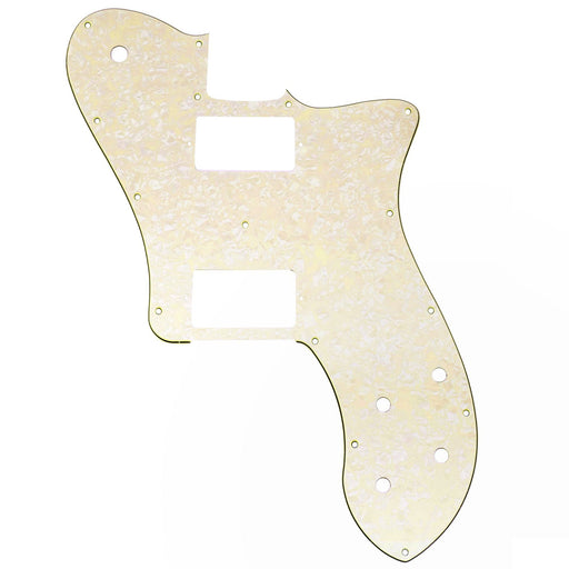 musiclily pro 15 holes covered hh guitar pickguard for mexico fender 72 tele deluxe style electric guitar 3ply 4ply mx2457p
