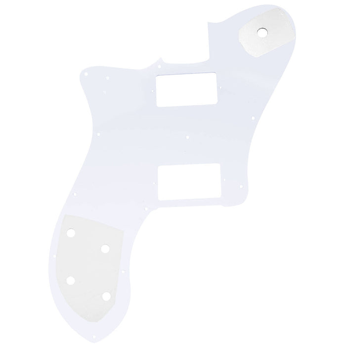 Musiclily Pro 15穴 カバードHH TLテレデラックスピックガード メキシコFender 72 Tele Deluxeスタイルなエレキギター用 4プライ エイジドホワイトパール