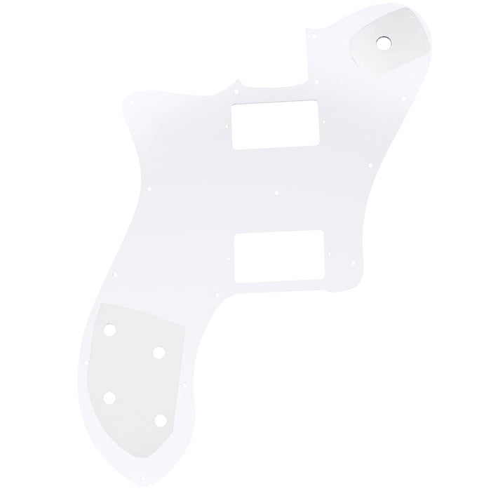 Musiclily Pro 15穴 カバードHH TLテレデラックスピックガード メキシコFender 72 Tele Deluxeスタイルなエレキギター用 4プライ エイジドホワイトパール