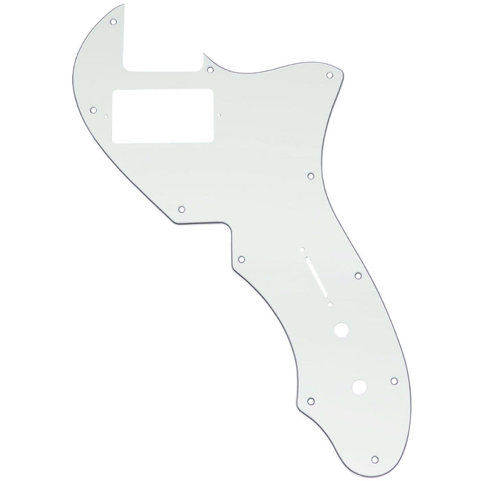 musiclily pro 11 holes single h guitar pickguard for usa fender 69 tele thinline style electric guitar mx2459p, aged white