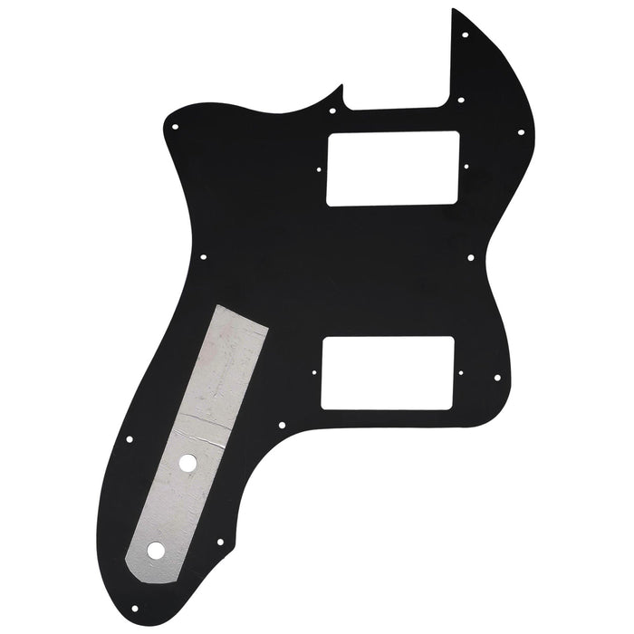 Musiclily Pro 12穴 カバードHH TLテレシンラインピックガード USA/メキシコFender 72 Tele Thinlineスタイルなエレキギター用 4プライ エイジドホワイトパール