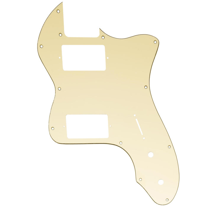 musiclily pro 12 holes covered hh guitar pickguard for usa mexico fender 72 tele thinline style electric guitar mx2460p cream