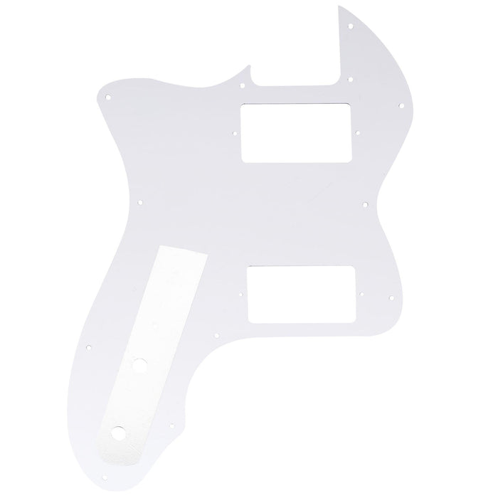 Musiclily Pro 12穴 カバードHH TLテレシンラインピックガード USA/メキシコFender 72 Tele Thinlineスタイルなエレキギター用 4プライ エイジドホワイトパール