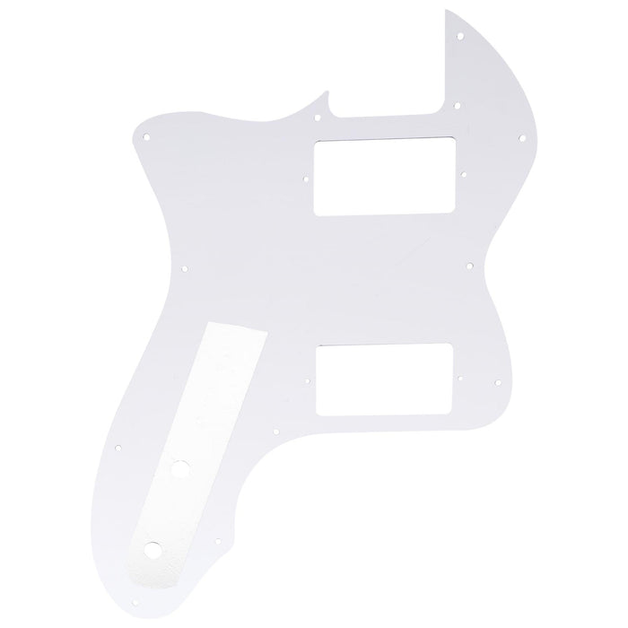 Musiclily Pro 12穴 カバードHH TLテレシンラインピックガード USA/メキシコFender 72 Tele Thinlineスタイルなエレキギター用 4プライ エイジドホワイトパール