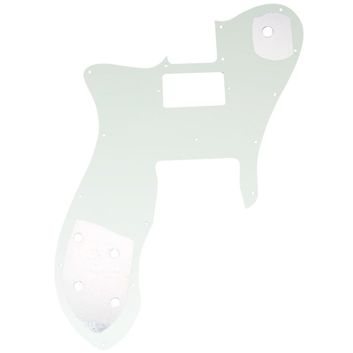Musiclily Pro 16穴 シングルH TLテレカスタムピックガード USA/メキシコFender 72 Tele Customスタイルなエレキギター用 4プライ エイジドホワイトパール