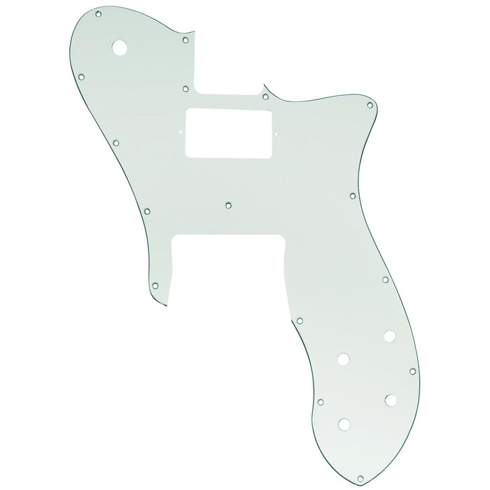 musiclily pro 16 holes single h guitar pickguard for usa mexico fender 72 tele custom style electric guitar mx2461p, aged white
