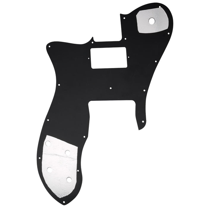 Musiclily Pro 16穴 シングルH TLテレカスタムピックガード USA/メキシコFender 72 Tele Customスタイルなエレキギター用 4プライ エイジドホワイトパール