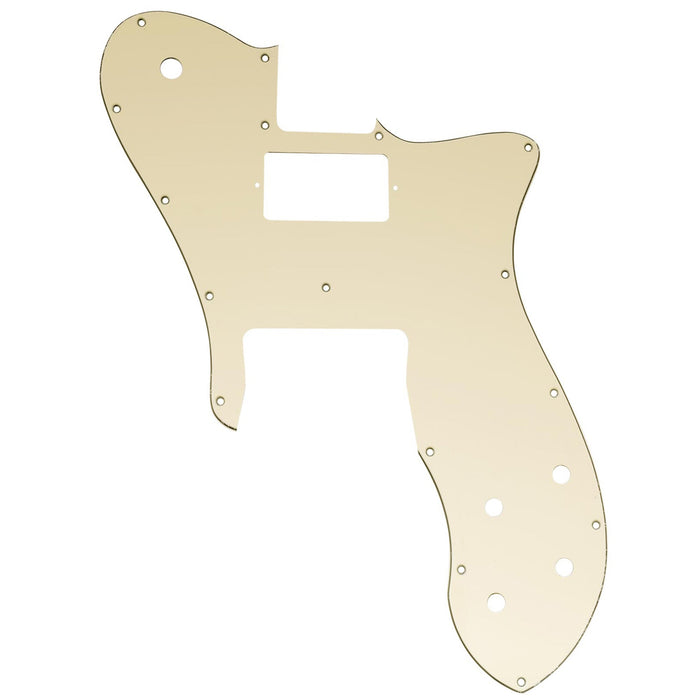musiclily pro 16 holes single h guitar pickguard for usa mexico fender 72 tele custom style electric guitar mx2461p cream