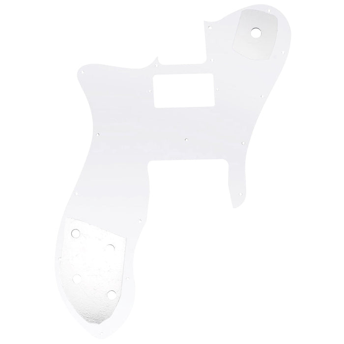 Musiclily Pro 16穴 シングルH TLテレカスタムピックガード USA/メキシコFender 72 Tele Customスタイルなエレキギター用 4プライ エイジドホワイトパール