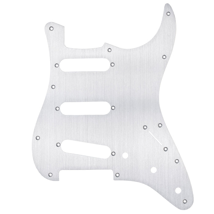 , raw colormusiclily ultra 11 holes anodized aluminum pickguard for classic vibe vintage 60s strat sss style electric guitar