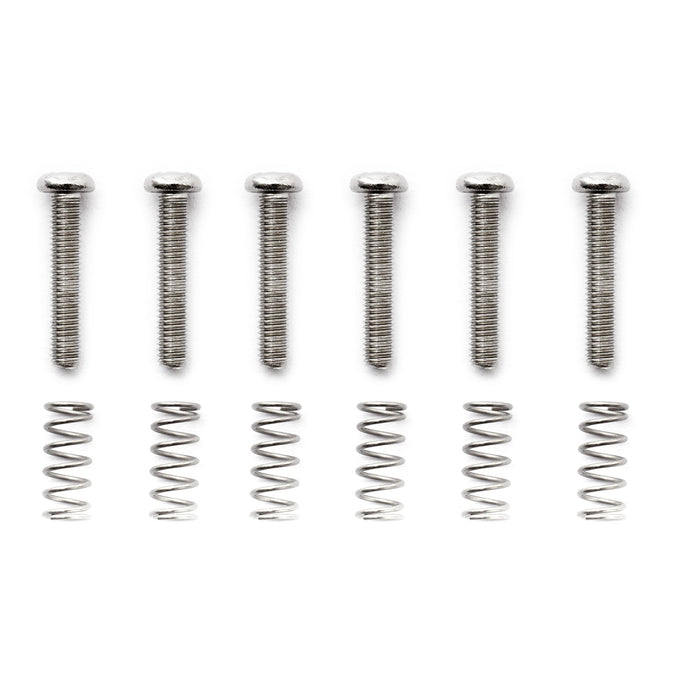 Part of musiclily pro metric m3 16mm steel saddle intonation screws and spring set for imported electric guitar bass bridge mx2472 6mx2491 6p