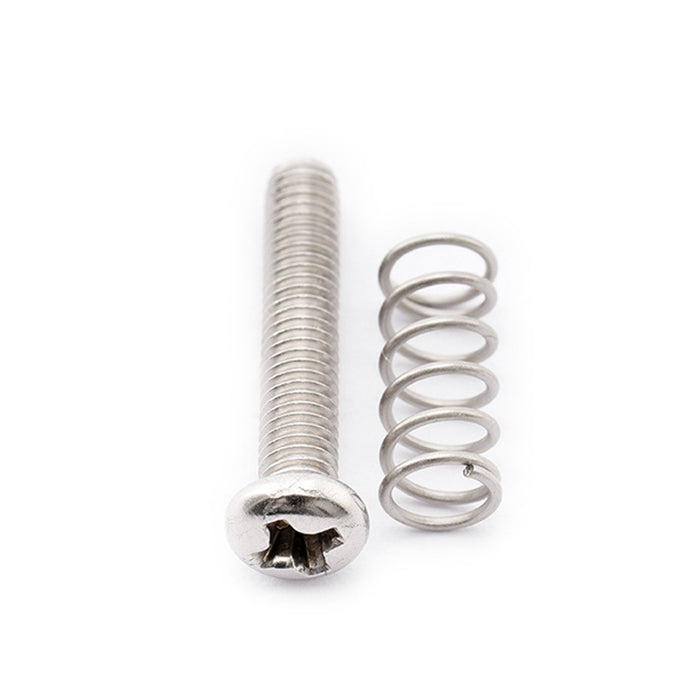 musiclily pro metric m3 16mm steel saddle intonation screws and spring set for imported electric guitar bass bridge mx2472 6mx2491 6p details