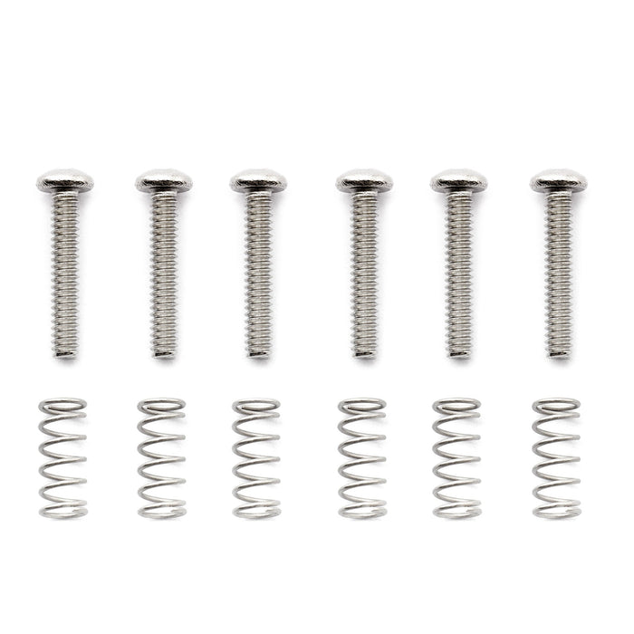 Part of musiclily pro unc 4 40x5 8 inch stainless steel saddle intonation screws and spring set for american electric guitar bass bridge mx2473 6mx2491 6