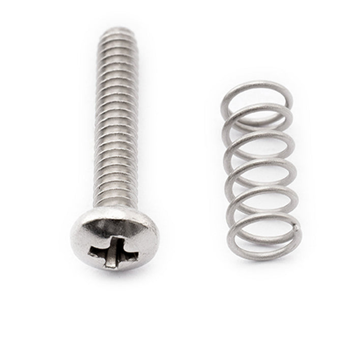 musiclily pro unc 4 40x5 8 inch stainless steel saddle intonation screws and spring set for american electric guitar bass bridge mx2473 6mx2491 6 details