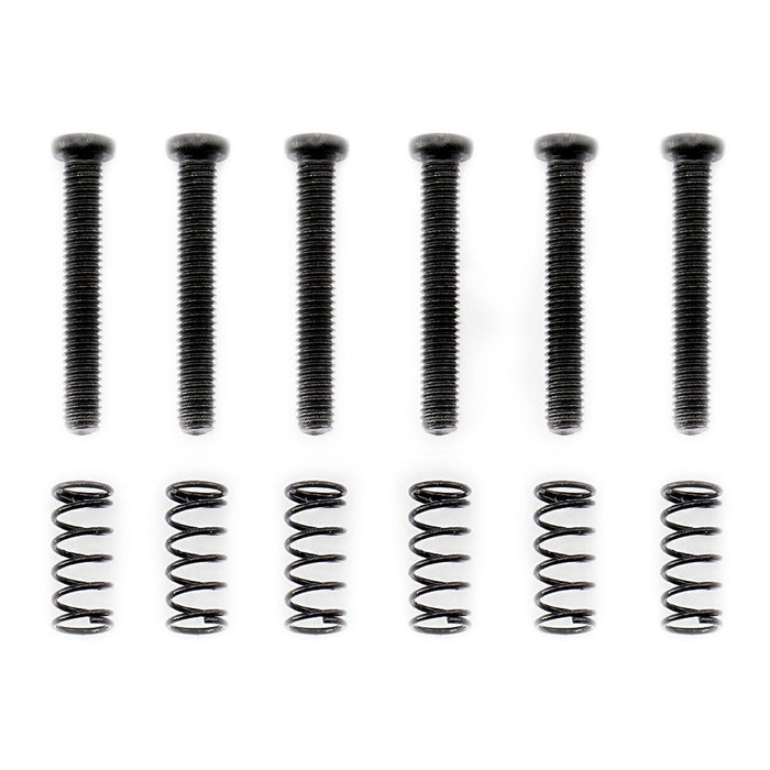 Part of musiclily pro metric m3 20mm steel saddle intonation screw and spring set for imported electric guitar bass bridge mx2474 6mx2491 6p