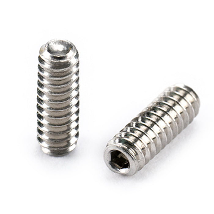 detail of musiclily pro unc 4 40 5 16 inch steel saddle height adjustment screws for american electric guitar bass bridge mx2479 12