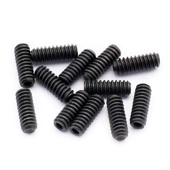 musiclily pro unc 4 40 5 16 inch steel saddle height adjustment screws for american electric guitar bass bridge mx2479 12, black