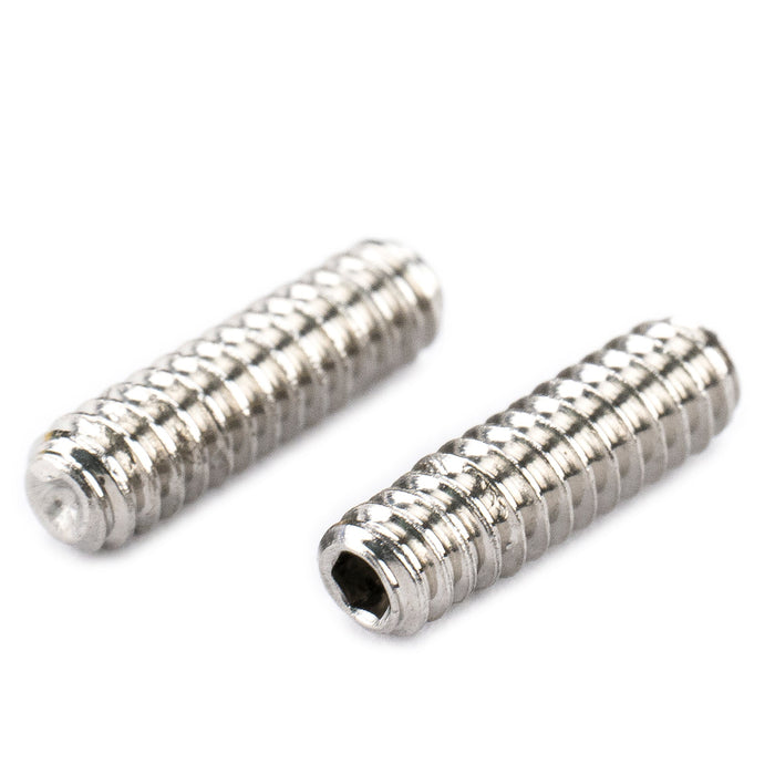 Musiclily Pro UNC#4-40x3/8 Zoll Stahl Sattelhöhenverstellschrauben für amerikanische E-Gitarren- und Bassbrücken, Set von 12