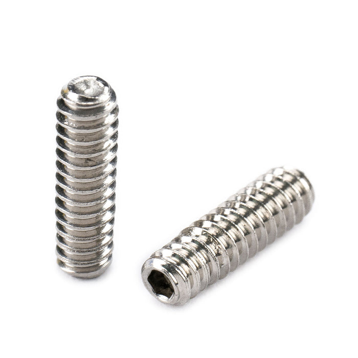 Musiclily Pro UNC#4-40x3/8 Zoll Stahl Sattelhöhenverstellschrauben für amerikanische E-Gitarren- und Bassbrücken, Set von 12