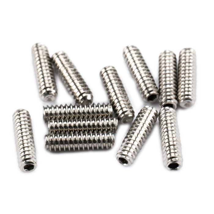 musiclily pro unc 4 40 3 8 inch steel saddle height adjustment screws for american electric guitar bass bridge mx2480 12, 12 pcs