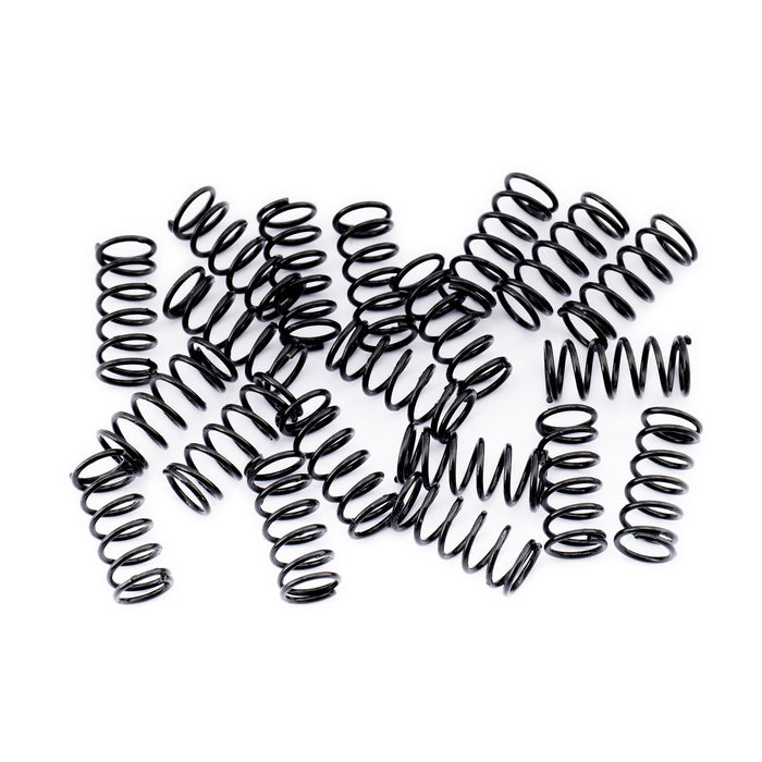 musiclily pro 10x4 5mm steel spring for electric guitar bass bridge saddle set of 20 mx2491 20, black