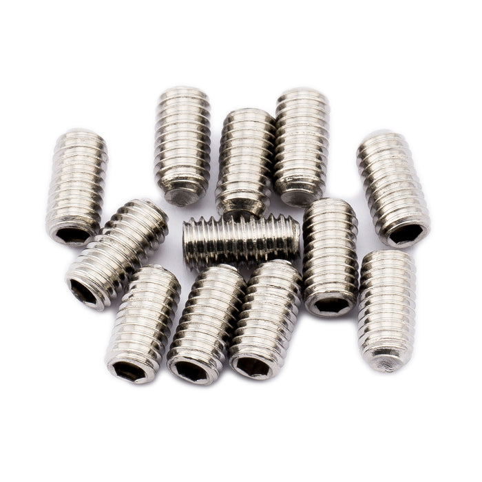 musiclily pro metric m3 6mm steel saddle height adjustment screws for imported electric guitar bass bridge mx2492 12