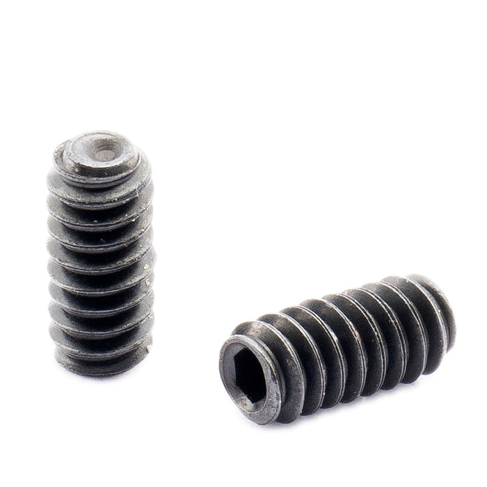 detail of musiclily pro unc 4 40 1 4 inch steel saddle height adjustment screws for american electric guitar bass bridge mx2493 12