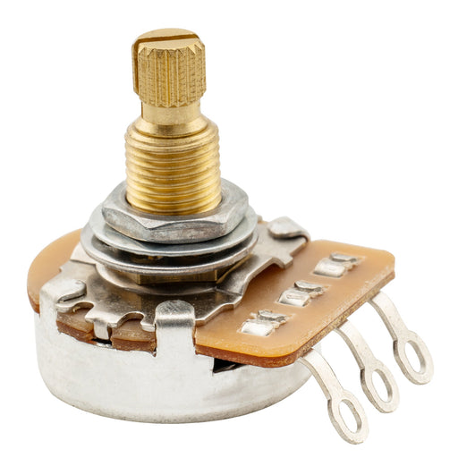 musiclily pro hd b1m full brass metric coarse 18 spline split shaft pot linear taper potentiometer for electric guitar bass mx2507