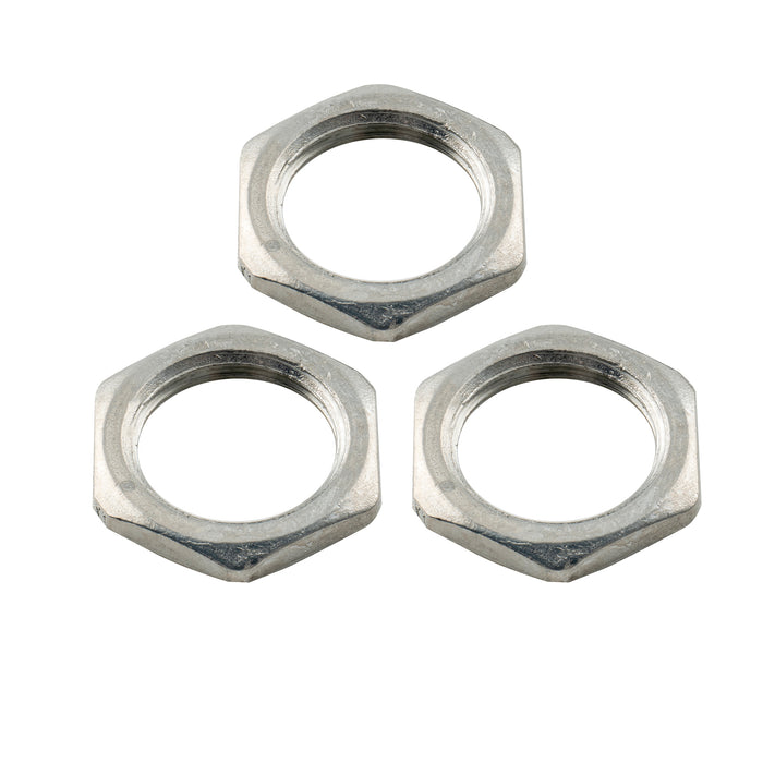 musiclily pro m9 pots mounting hex nuts flat washers set for metric potentiometers and output jack sockets mx2514 10p, 10 pcs