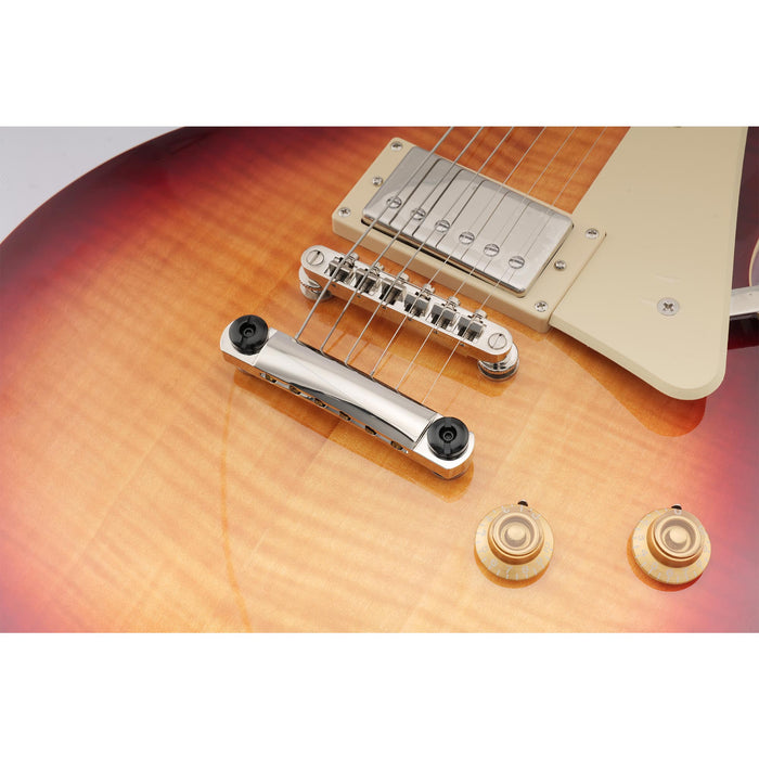 Application of musiclily pro metric seperatable mounting stud and bushing for epiphone lp style electric guitar bridge stop tailpiece mx2547cr 2p