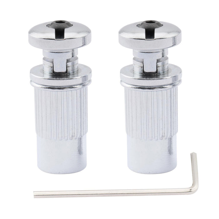 musiclily pro metric seperatable mounting stud and bushing for epiphone lp style electric guitar bridge stop tailpiece mx2547cr 2p, chrome
