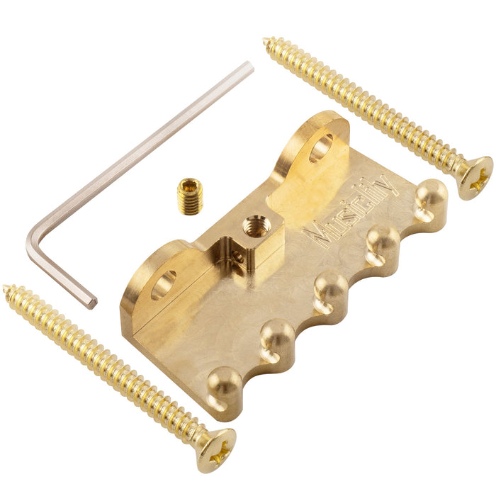 detail of musiclily ultra heavy duty full brass tremolo claw for electric guitar tremolo bridge mx2550nu