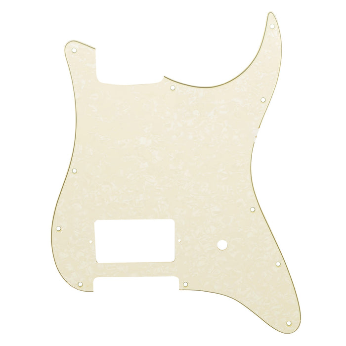 musiclily pro 11 holes single covered humbucker and pot slot guitar pickguard for usa mexico fender tom delonge strat style electric guitar mx2551p