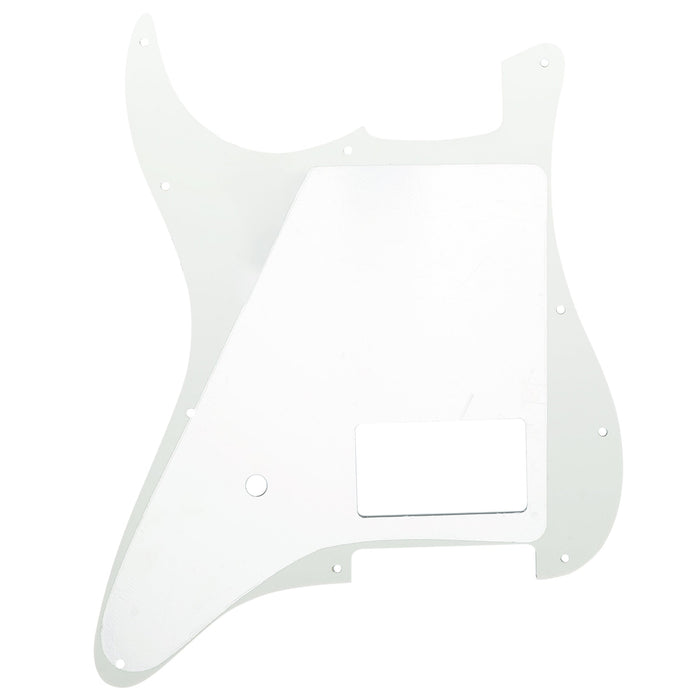 Musiclily Pro 11穴 シングルのカバードハムバッカーとポットスロット STストラトピックガード USA/メキシコFender Tom Delonge Stratエレキギター用 4プライ エイジドホワイトパール