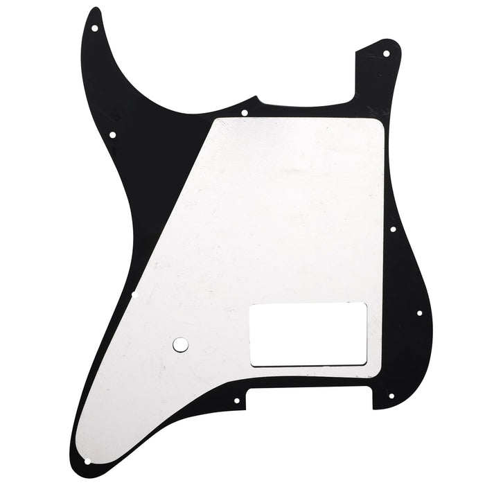 Musiclily Pro 11穴 シングルのカバードハムバッカーとポットスロット STストラトピックガード USA/メキシコFender Tom Delonge Stratエレキギター用 4プライ エイジドホワイトパール