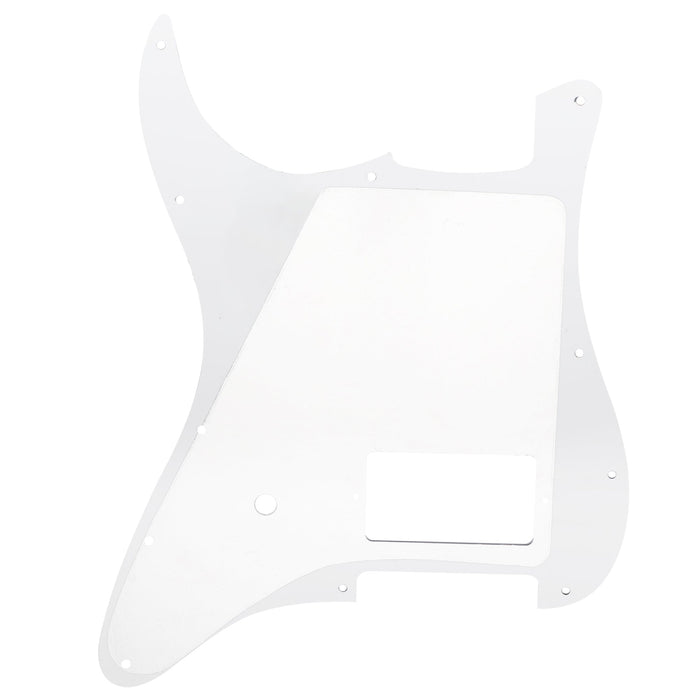 Musiclily Pro 11穴 シングルのカバードハムバッカーとポットスロット STストラトピックガード USA/メキシコFender Tom Delonge Stratエレキギター用 4プライ エイジドホワイトパール