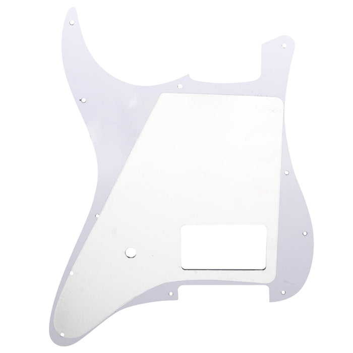 Musiclily Pro 11穴 シングルのカバードハムバッカーとポットスロット STストラトピックガード USA/メキシコFender Tom Delonge Stratエレキギター用 4プライ エイジドホワイトパール