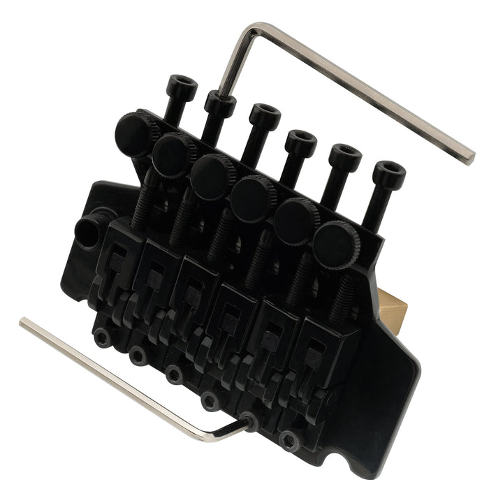 musiclily pro bl001 54mm 2 1 8 inch string spacing double locking tremolo bridge with 34mm full solid brass block for fr style electric guitar mx2570p details