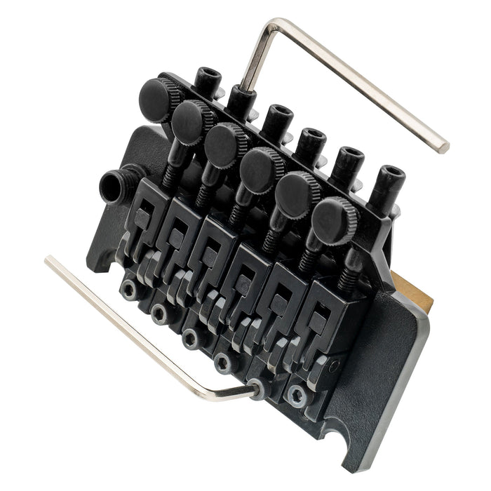 musiclily pro bl002 54mm 2 1 8 inch string spacing double locking tremolo bridge with 34mm full solid brass block for fr style electric guitar mx2571p details