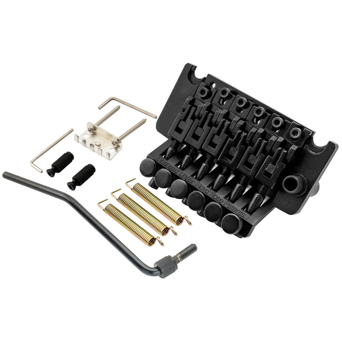 musiclily pro bl002 54mm 2 1 8 inch string spacing double locking tremolo bridge with 34mm full solid brass block for fr style electric guitar mx2571p