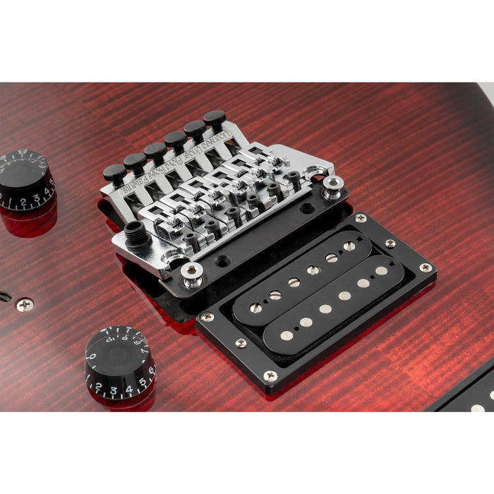 musiclily pro m7 studs anchors and 10mm bushing mounting support bracket assembly for electric guitar fr double locking tremolo bridge system mx2579p, chrome